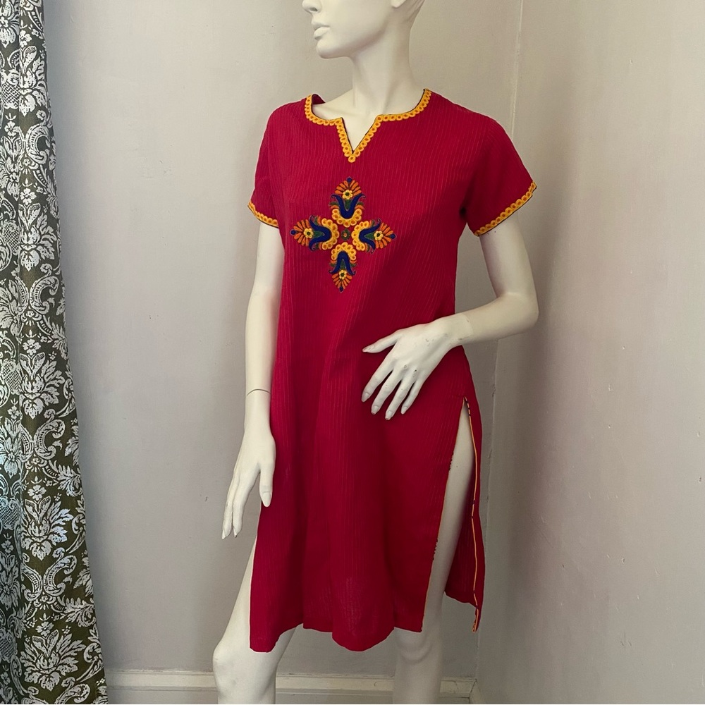 Embroidered Tunic Dress